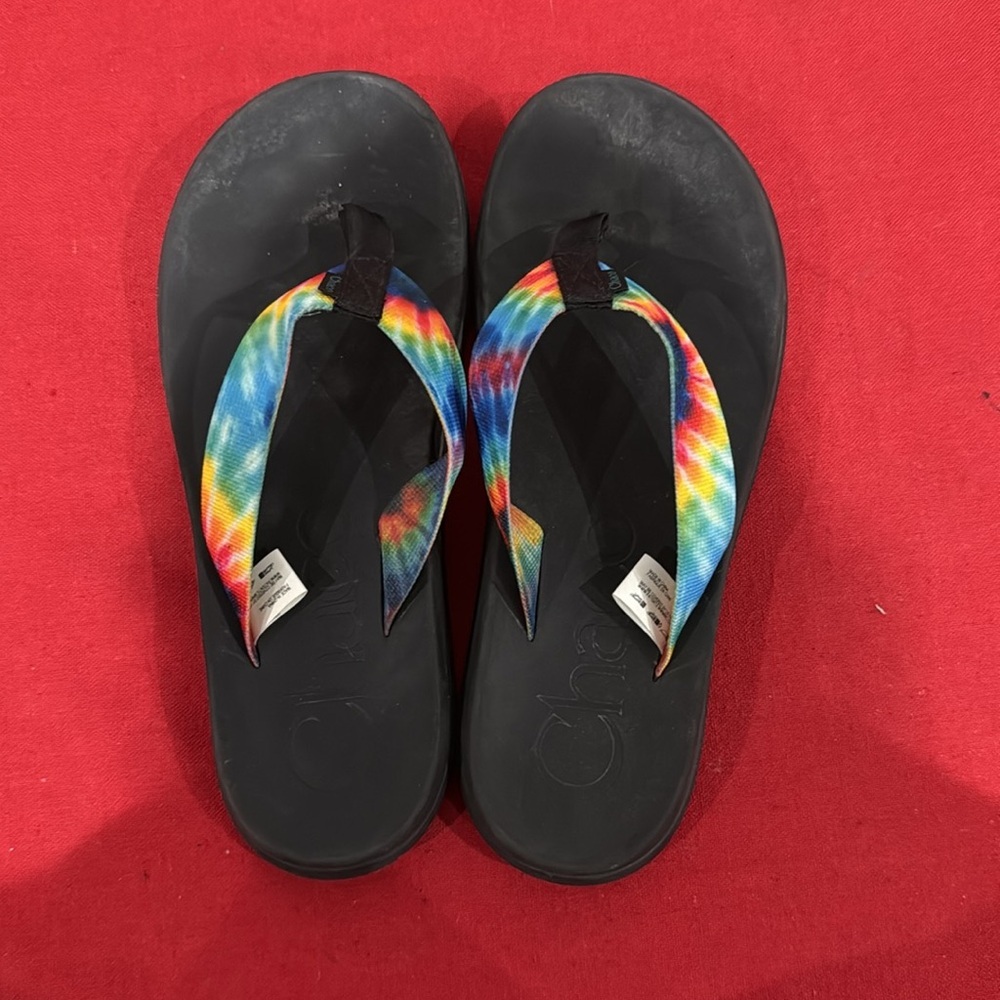 Chaco Women's Sandals - Black with Multicolor Straps - Picture 2 of 3